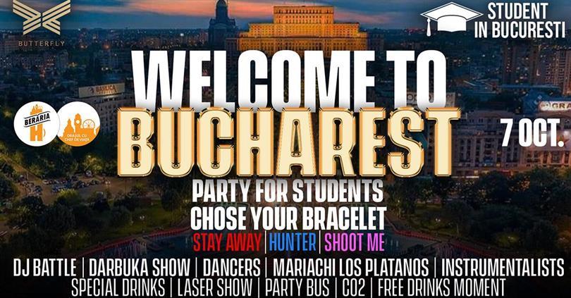 Concert Welcome to Bucharest // Party for Students, luni, 07 octombrie 2024 21:00, Beraria H