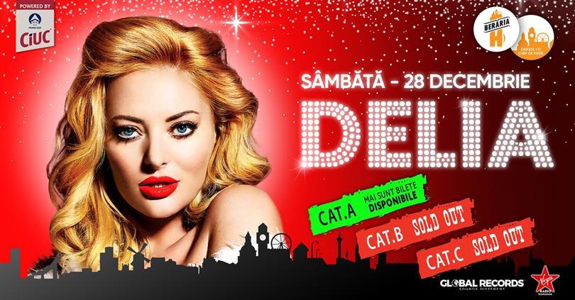 Concert DELIA // 28 decembrie // Berăria H, sâmbătă, 28 decembrie 2019 19:30, Beraria H