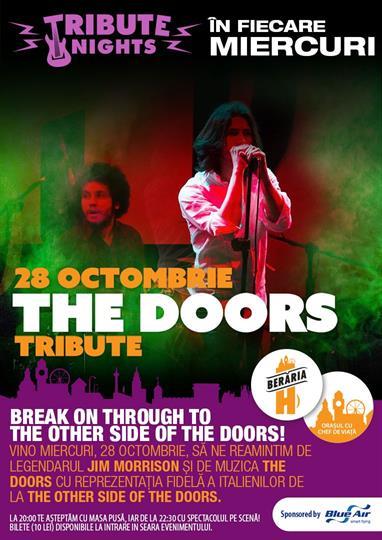 Concert The Doors Tribute #live, miercuri, 28 octombrie 2015 20:00, Beraria H