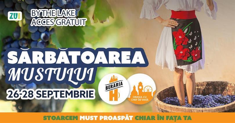 Concert Sărbătoarea Mustului 2025 | Duminică, 28 septembrie, duminică, 28 septembrie 2025 12:00, Beraria H