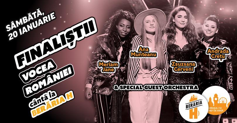 Concert Voice of Romania: The Finalists #live @ Berăria H, Saturday, 20 January 2018 21:30, Beraria H