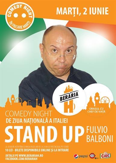 Concert Comedy Night - Fulvio Balboni, marți, 02 iunie 2015 20:00, Beraria H