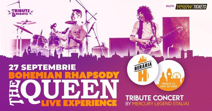 Concert "Bohemian Rhapsody" | QUEEN Tribute Concert by Merqury Legend (Italia), miercuri, 27 septembrie 2023 18:00, Beraria H