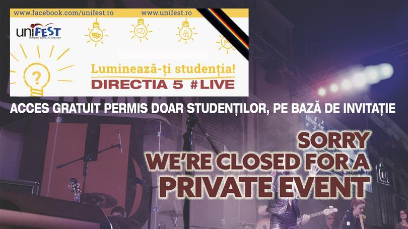 Concert EVENIMENT PRIVAT PENTRU STUDENTI - UNIFEST, marți, 17 noiembrie 2015 20:00, Beraria H