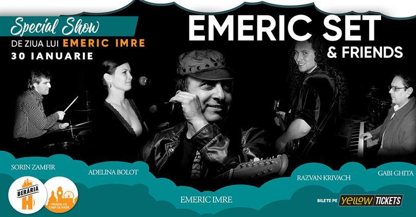 Concert Emeric Set & Friends I Emeric Imre's special birthday show, Monday, 30 January 2023 18:00, Beraria H
