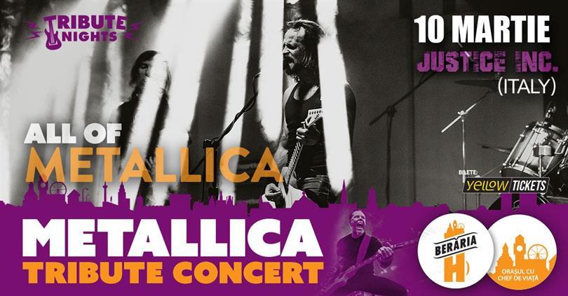 Concert Metallica Tribute Concert by Justice Inc. (Italy), Tuesday, 10 March 2026 17:00, Beraria H